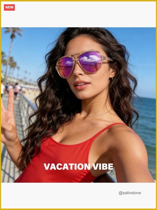 Polarized Aviator Sunglasses Sporty Style Tangle Free Frame Vintage Trendy main image 6